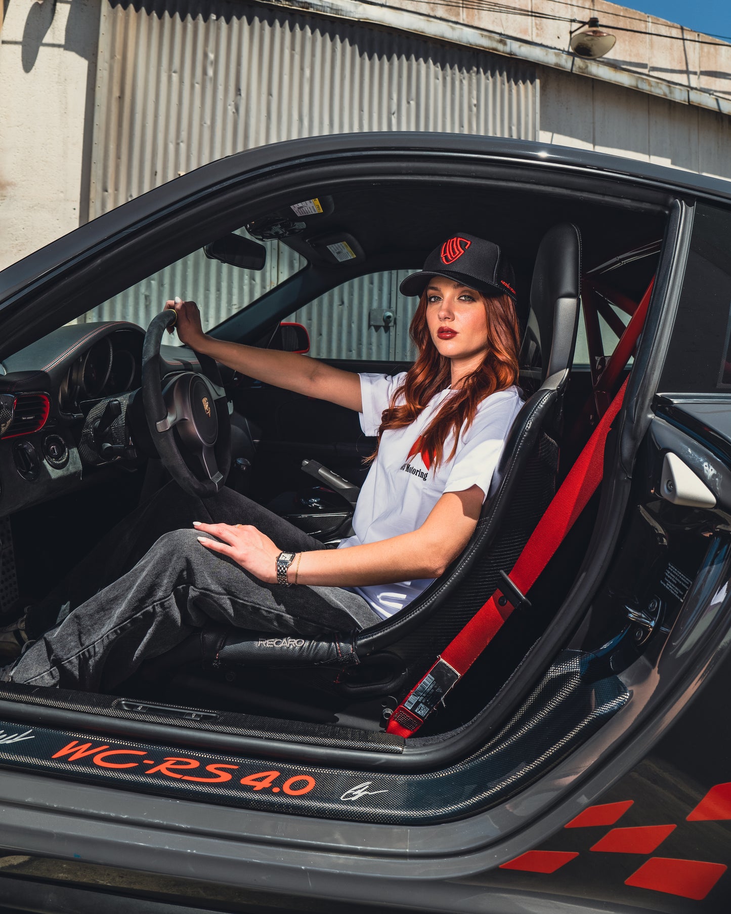 405 Motoring Black Trucker Hat